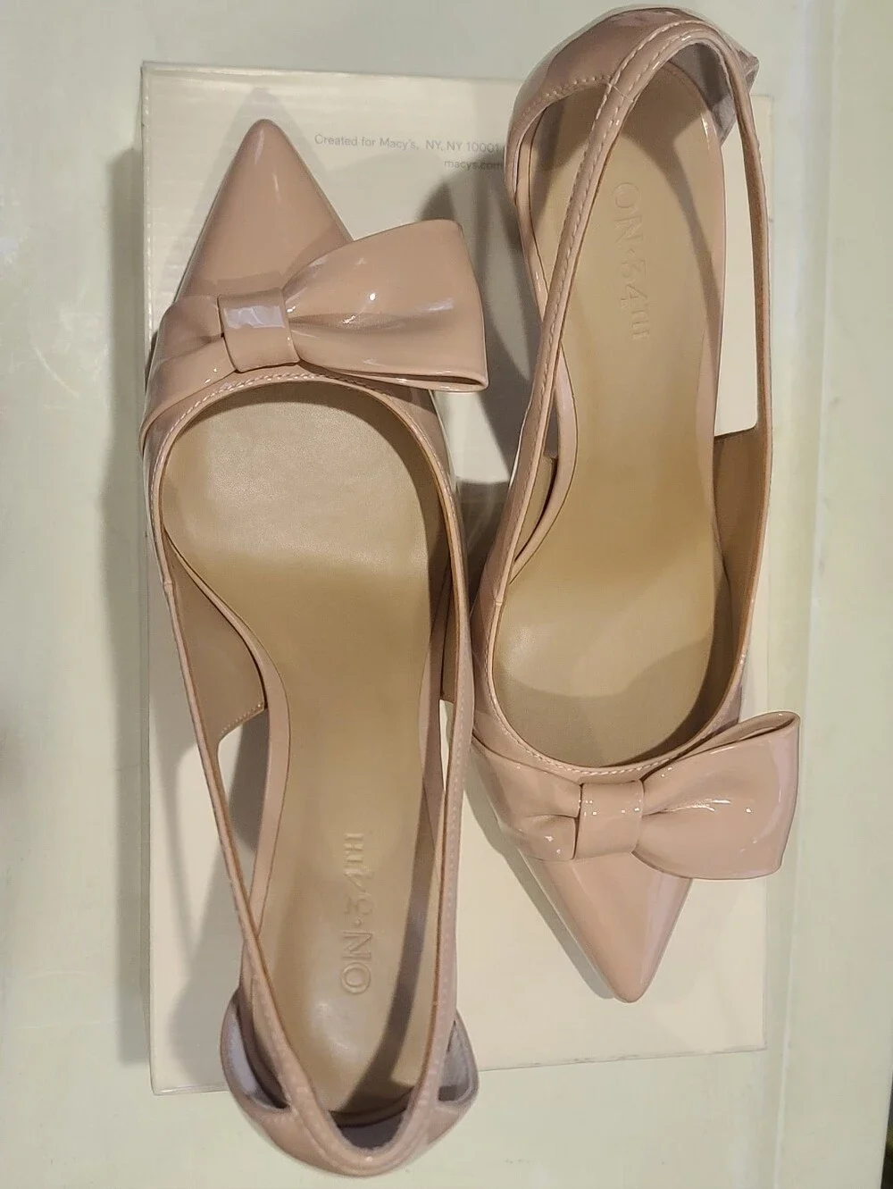 On 34th Bow Pointed-Toe Slingbacks